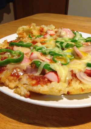 冷やご飯復活!ライスピザ-レシピのメイン写真