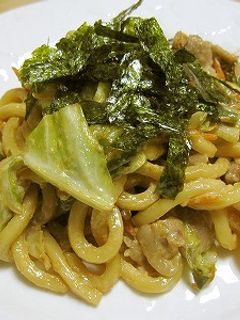 ポン酢で焼きうどん-レシピのメイン写真