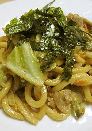 ポン酢で焼きうどん-レシピのメイン写真