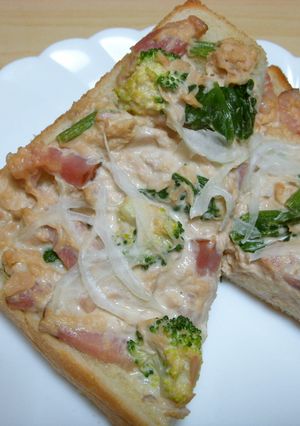 ポン酢で惣菜食パン(´∀｀*)-レシピのメイン写真