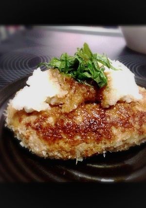 パン粉をつけて焼くハンバーグ-レシピのメイン写真