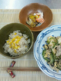 簡単!炊飯器でできる焼きトウモロコシご飯-レシピのメイン写真