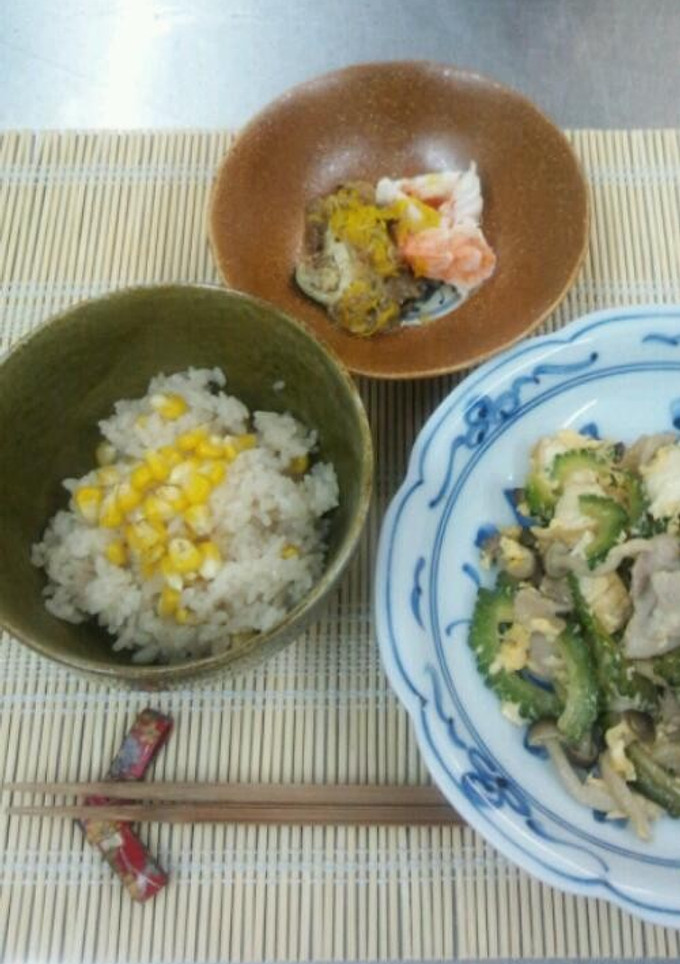 簡単！炊飯器でできる焼きトウモロコシご飯-レシピのメイン写真