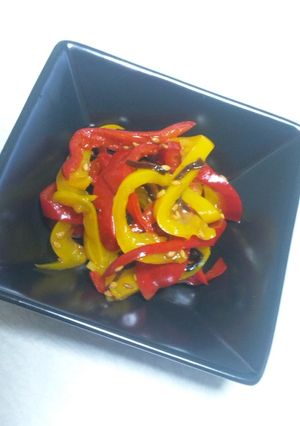レンジでパプリカの塩昆布和え☆弁当-レシピのメイン写真