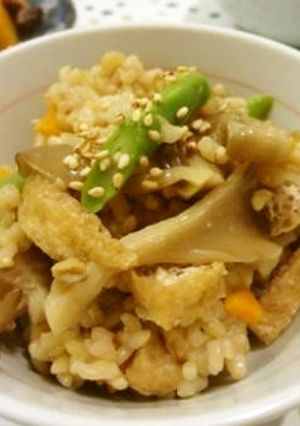 玄米のキノコご飯-レシピのメイン写真