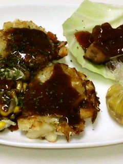 1歳からのお好み焼き&ハンバーグプレート-レシピのメイン写真
