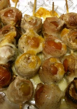 ミニトマトの豚バラ肉巻き焼き-レシピのメイン写真