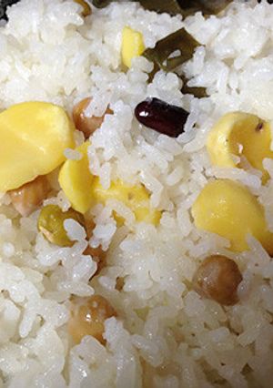 栗と豆のごはん-レシピのメイン写真