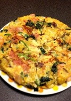 簡単！野菜たっぷりスパニッシュオムレツ♡-レシピのメイン写真