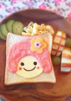 食パンで明太マヨのデコパン＊キャラ弁にも-レシピのメイン写真