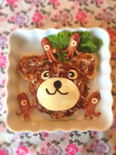 お好み焼きでくまさん*キャラ弁にも-レシピのメイン写真