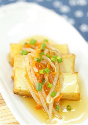 こんがり生揚げの野菜あんかけ-レシピのメイン写真