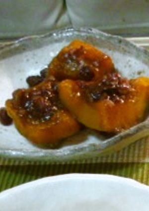 ほっこり小豆とかぼちゃの煮物-レシピのメイン写真