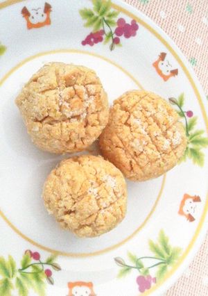 外側サックリ！生おからの黄な粉メロンパン-レシピのメイン写真