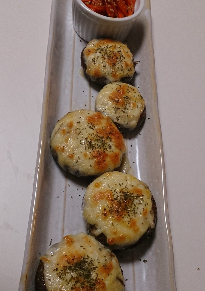 しいたけの柚子胡椒マヨチーズ焼き-レシピのメイン写真