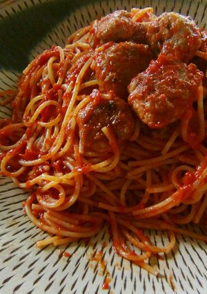ミートボールパスタ-レシピのメイン写真