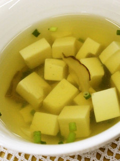 豆腐と椎茸の鶏がらあっさりスープ-レシピのメイン写真