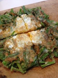 お好み焼き粉でつくるニラチヂミ-レシピのメイン写真