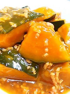 かぼちゃのそぼろ煮-レシピのメイン写真