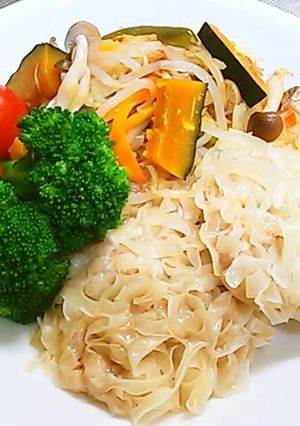 フライパンひとつ☆イカ入り焼売の野菜蒸し-レシピのメイン写真