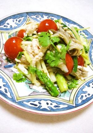 ✴鶏ささみと香菜のオリエンタル風サラダ✴-レシピのメイン写真