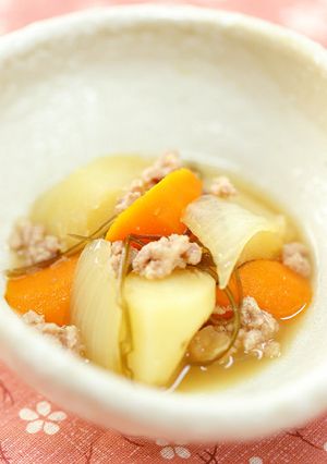 切昆布入りで旨みＵＰ❢肉じゃが風煮物-レシピのメイン写真