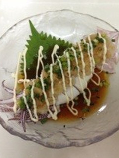 さっぱりうまーい♡烏賊姿おろしマヨポン酢-レシピのメイン写真