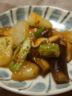 冬瓜とオクラで変わり麻婆ナス☆市販調味料-レシピのメイン写真