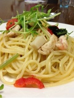 #空心菜パスタ☆*:-レシピのメイン写真