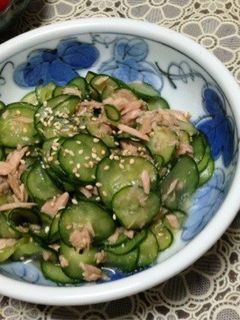 ツナときゅうりの酢の物-レシピのメイン写真