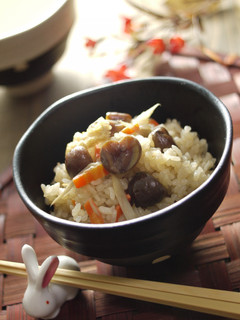 天津甘栗の炊き込みご飯-レシピのメイン写真