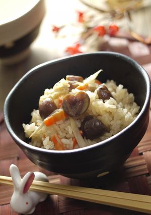 天津甘栗の炊き込みご飯-レシピのメイン写真