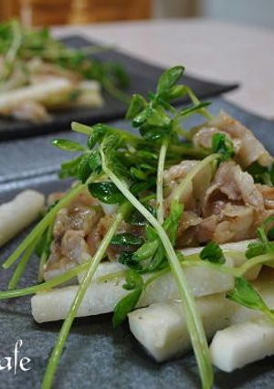 長芋と豚肉炒め-レシピのメイン写真