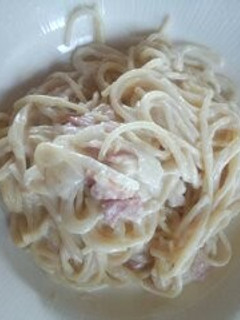 簡単:クリームパスタ-レシピのメイン写真