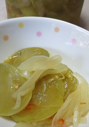 青いトマトのやわらかピクルス-レシピのメイン写真