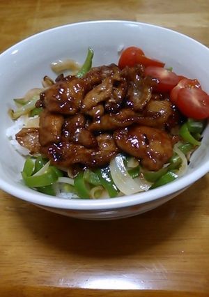 豚の照り焼き丼-レシピのメイン写真