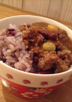 簡単!ひき肉とお豆のカレー-レシピのメイン写真
