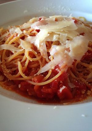 シンプルなトマトパスタ-レシピのメイン写真