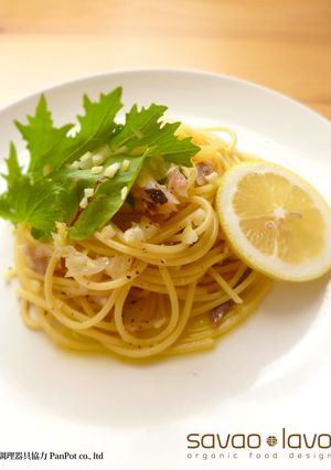 刻みレモンと焼きアジのパスタ 香草仕立て-レシピのメイン写真