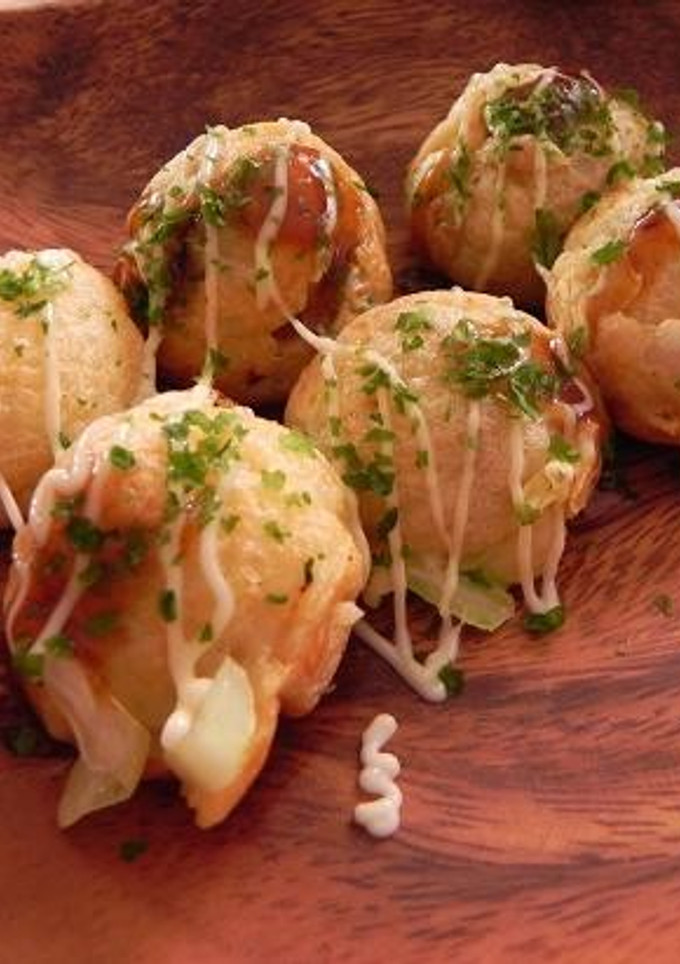 焼き鶏缶詰で簡単★おつまみたこ焼き-レシピのメイン写真