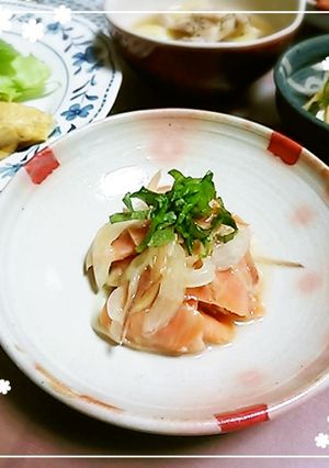 スモークサーモンの山葵マリネ-レシピのメイン写真