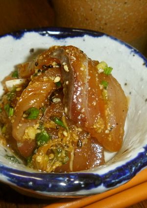 『つまみ』刺身でゴマさば風-レシピのメイン写真
