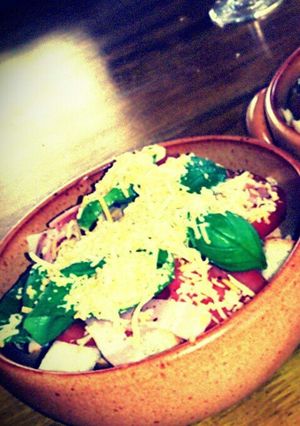 バジル香るオープンホットサンド-レシピのメイン写真