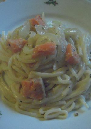 サワークリームでスパゲッティ-レシピのメイン写真