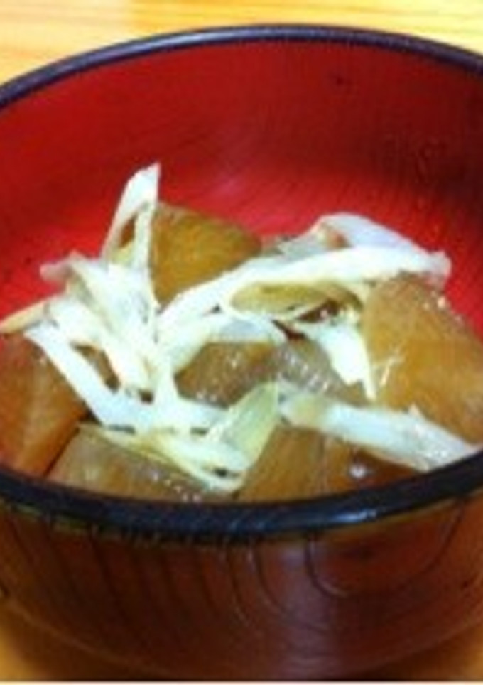 牛すじ煮の煮汁を再利用！で大根煮-レシピのメイン写真