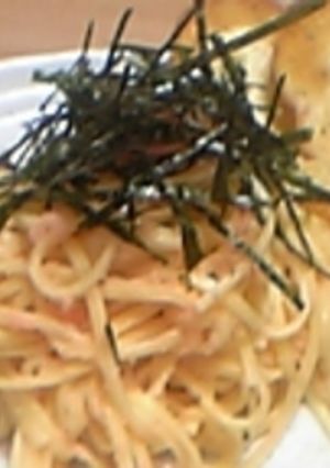 子供喜ぶママ楽チン♪・・な、明太子パスタ-レシピのメイン写真