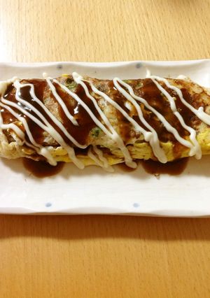 タコ焼き粉で☆イカ焼orチヂミ-レシピのメイン写真