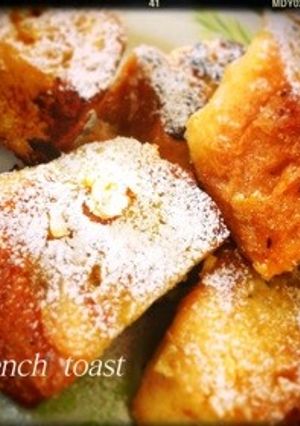 硬めのパンで♬フレンチトースト♬-レシピのメイン写真