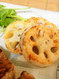 *美味しい*蓮根の塩焼き*-レシピのメイン写真