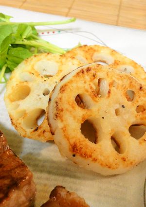 ＊美味しい＊蓮根の塩焼き＊-レシピのメイン写真